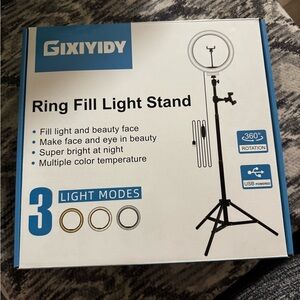Black Ring Light Stand